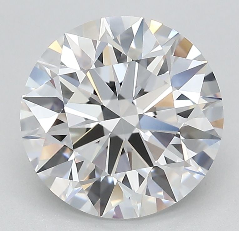 IGI Round 2.63ct D VVS1 Ideal Loose Lab Diamond: IGI Round 2.63ct D VVS1 Ideal Loose Lab Diamond Experience the brilliance of a lab-grown diamond, certified by IGI as a 2.63ct D VVS1 Ideal Round cut, boasting exceptional clarity and polish. This stu