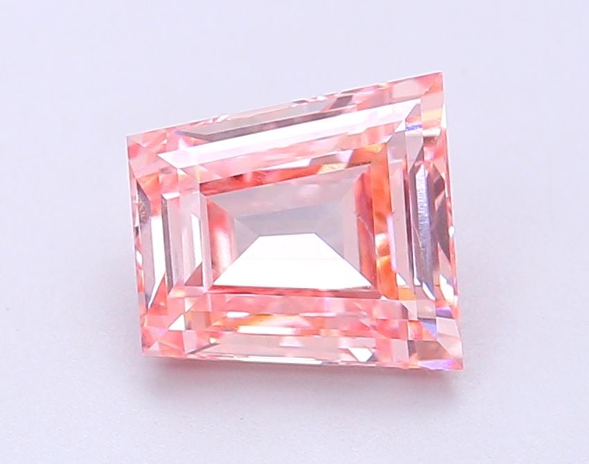IGI 2.16ct Fancy Intense Pink VVS2 Tapered Baguette Loose Lab Diamond: IGI 2.16ct Fancy Intense Pink VVS2 Tapered Baguette Loose Lab Diamond Experience the rare beauty of a Fancy Intense Pink diamond, one of the most vibrant and coveted colors in the world of diamonds. T