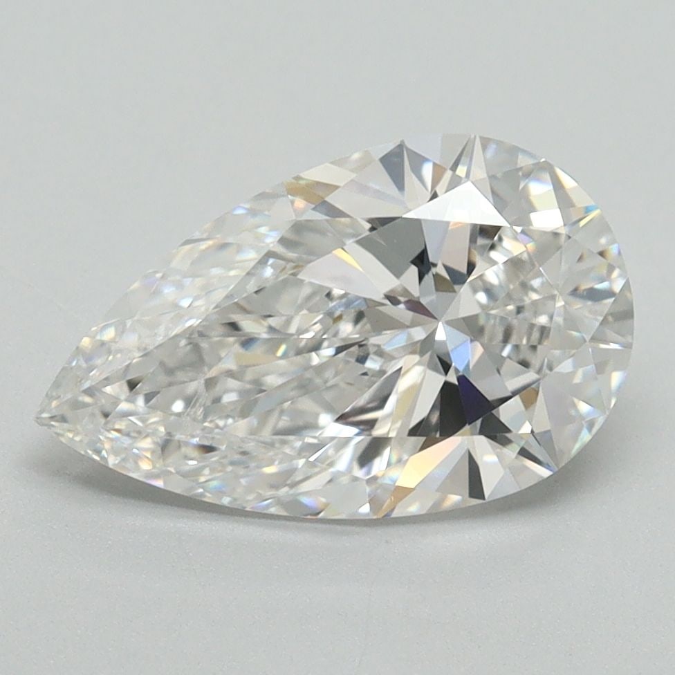 Loose Lab Diamond - IGI Pear 2.16ct E VVS2: Loose Lab Diamond - IGI Pear 2.16ct E VVS2 Experience the brilliance of a lab-grown diamond, certified by IGI as a stunning 2.16ct pear-cut gemstone with exceptional clarity (VVS2) and color (E). Its
