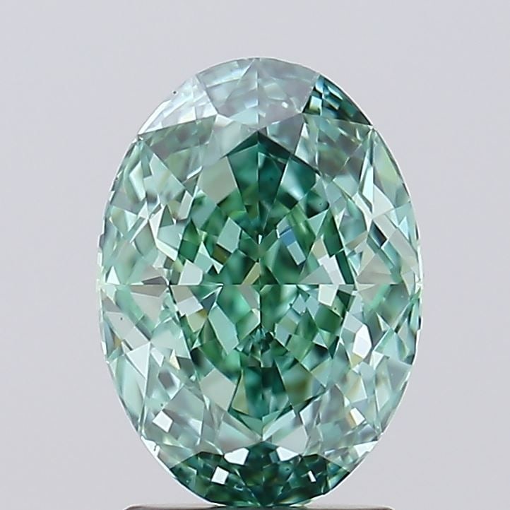 IGI Oval 1.94ct Fancy Vivid Green VVS1 Loose Lab Diamond: IGI Oval 1.94ct Fancy Vivid Green VVS1 Loose Lab Diamond Experience the unique charm of a Fancy Vivid Green lab-grown diamond, boasting exceptional clarity (VVS1) and polish (EX), making it sparkle wi