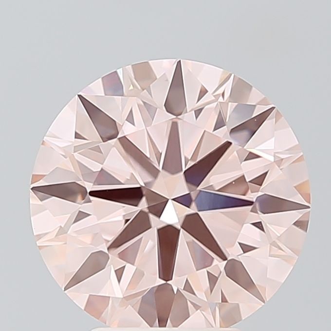 IGI Round 4.08ct Fancy Pink VVS2 Ideal Loose Lab Diamond: IGI Round 4.08ct Fancy Pink VVS2 Ideal Loose Lab Diamond A rare and breathtakingly beautiful Fancy Pink diamond, certified by the International Gemological Institute (IGI), boasts exceptional clarity