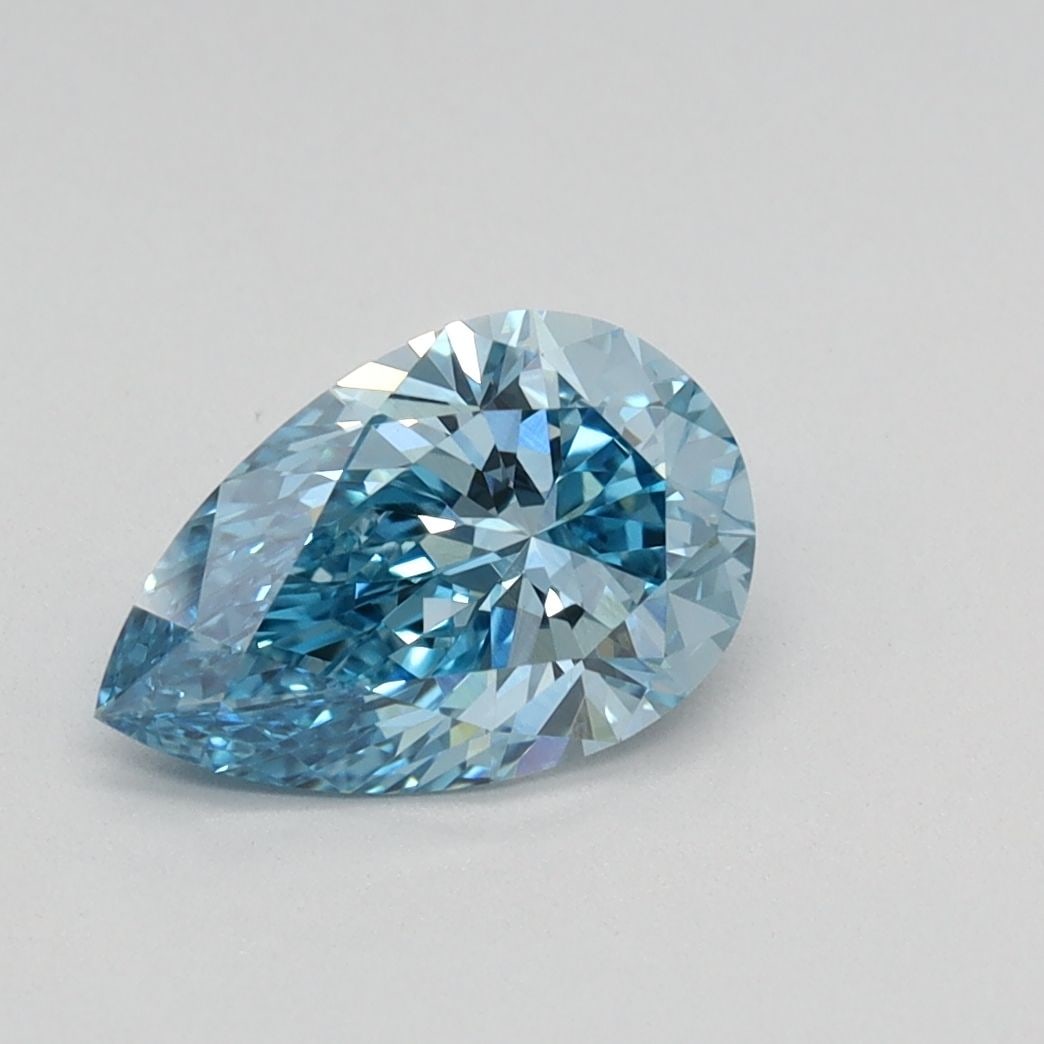 Loose Lab Diamond - IGI Pear 0.94ct Fancy Vivid Blue VVS2 (1 of 1)