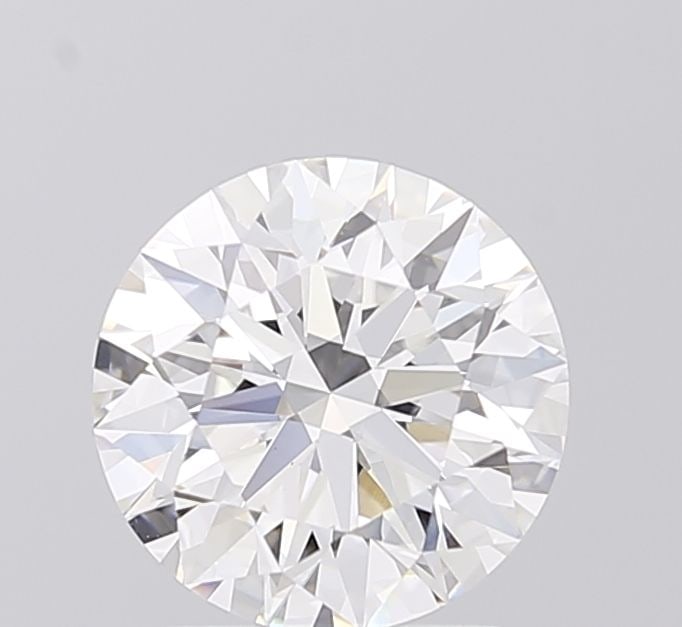 IGI Round 2.07ct D VVS2 Ideal Loose Lab Diamond: IGI Round 2.07ct D VVS2 Ideal Loose Lab Diamond A stunning 2.07ct lab-grown diamond, certified by the International Gemological Institute (IGI), boasts exceptional clarity and color, with a D grade an