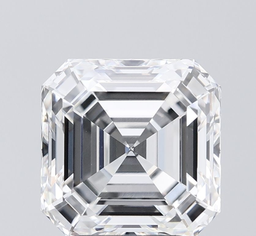 IGI Asscher 4.57ct E VVS2 Loose Lab Diamond: IGI Asscher 4.57ct E VVS2 Loose Lab Diamond Experience the unparalleled brilliance of this exceptional IGI Asscher-cut lab diamond, boasting an impressive 4.57 carats of unbridled sparkle in its EX sy