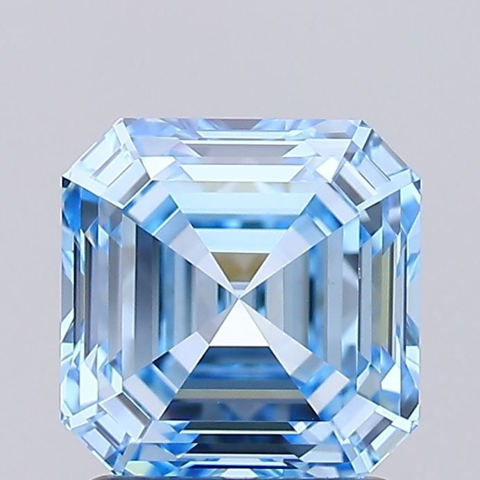 IGI Asscher 1.51ct Fancy Vivid Blue VVS2 Loose Lab Diamond: IGI Asscher 1.51ct Fancy Vivid Blue VVS2 Loose Lab Diamond Experience the breathtaking beauty of a Fancy Vivid Blue diamond, one of the rarest and most coveted colors in nature. This stunning 1.51ct l
