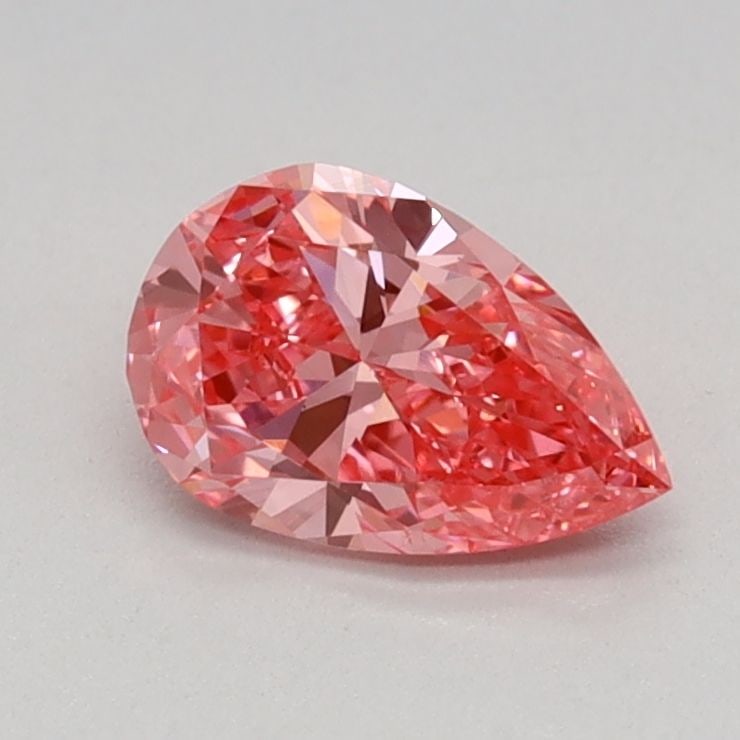 Loose Lab Diamond - IGI Pear 0.5ct Fancy Vivid Pink VVS2: Loose Lab Diamond - IGI Pear 0.5ct Fancy Vivid Pink VVS2 Experience the unparalleled beauty of a lab-grown diamond, certified by the International Gemological Institute (IGI) as Fancy Vivid Pink, with
