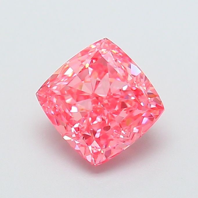 Loose Lab Diamond - IGI Cushion Modified 2.1ct Fancy Vivid Pink VVS2: Loose Lab Diamond - IGI Cushion Modified 2.1ct Fancy Vivid Pink VVS2 Experience the breathtaking beauty of a lab-grown diamond, certified by the International Gemological Institute (IGI) as Fancy Vivi