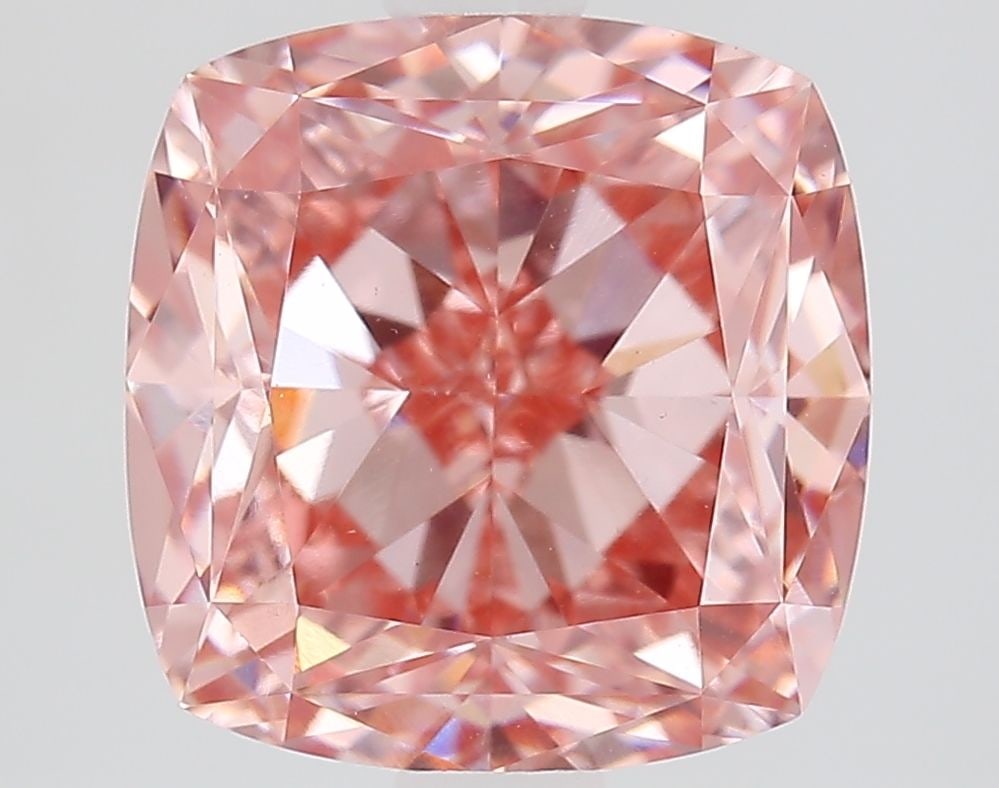 Loose Lab Diamond - IGI Cushion Modified 3.2ct Fancy Vivid Pink VVS2: Loose Lab Diamond - IGI Cushion Modified 3.2ct Fancy Vivid Pink VVS2 Experience the unparalleled beauty of a lab-grown diamond, certified by IGI as Fancy Vivid Pink with exceptional clarity and polish