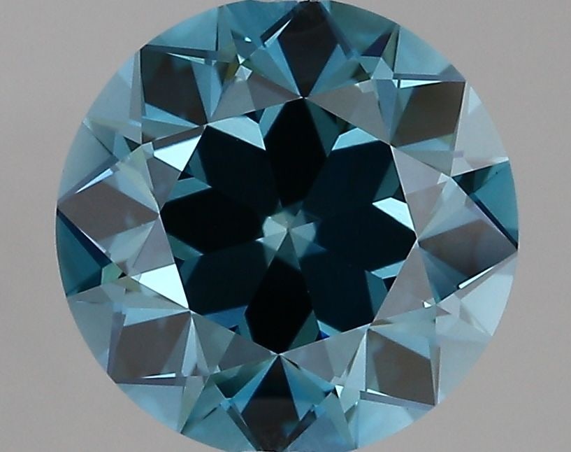 IGI Round 3.37ct Fancy Vivid Blue VVS2 Diamond (1 of 1)