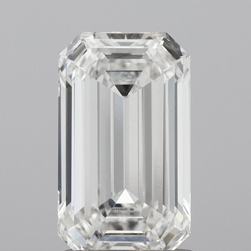 IGI Emerald 1.59ct F VVS2 Loose Lab Diamond: IGI Emerald 1.59ct F VVS2 Loose Lab Diamond A stunning IGI-certified lab-grown emerald-cut diamond, weighing 1.59 carats and boasting exceptional clarity with a VVS2 grade, this rare gem shines with u