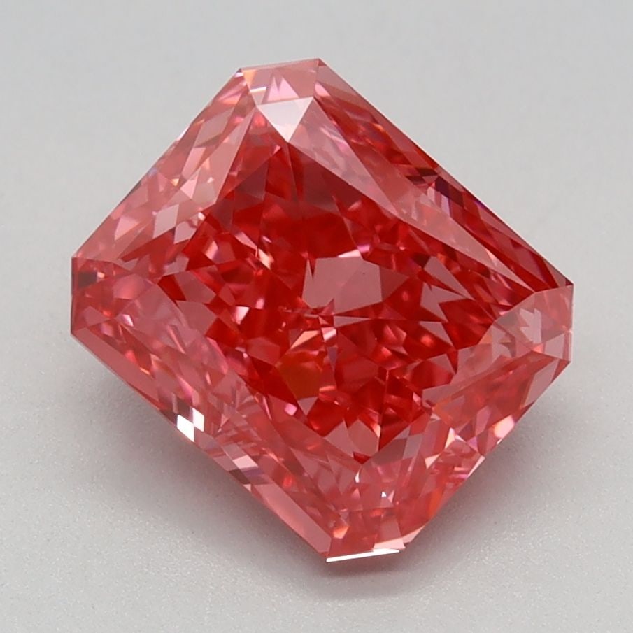 IGI Radiant 2.22ct Fancy Vivid Pink VVS2 Loose Lab Diamond: IGI Radiant 2.22ct Fancy Vivid Pink VVS2 Loose Lab Diamond Experience the unparalleled beauty of a lab-grown Fancy Vivid Pink diamond, boasting an impressive 2.22 carats of vibrant color and exception