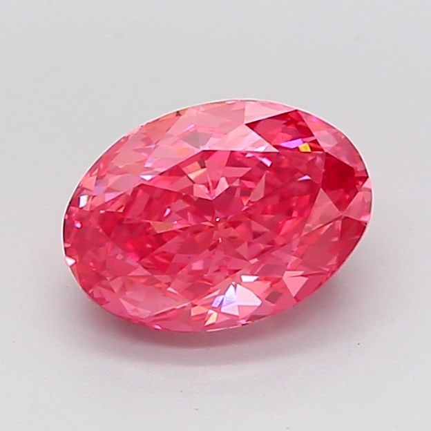 IGI Oval 2.01ct Fancy Vivid Pink VVS2 Loose Lab Diamond: IGI Oval 2.01ct Fancy Vivid Pink VVS2 Loose Lab Diamond Experience the rare beauty of a Fancy Vivid Pink diamond, one of the most coveted colors in the world of gemstones. This exquisite 2.01ct oval-c