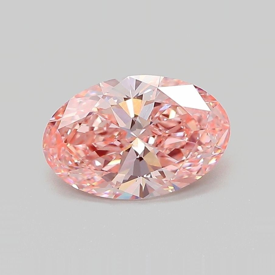 IGI Oval 1.73ct Fancy Vivid Pink VVS2 Loose Lab Diamond (1 of 1)