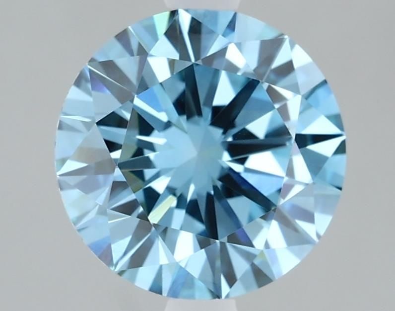 IGI Round 2.17ct Fancy Vivid Blue VVS2 Loose Lab Diamond: IGI Round 2.17ct Fancy Vivid Blue VVS2 Loose Lab Diamond Experience the rare beauty of a Fancy Vivid Blue diamond, one of the most elusive and coveted colors in nature. This exquisite 2.17ct lab-grown