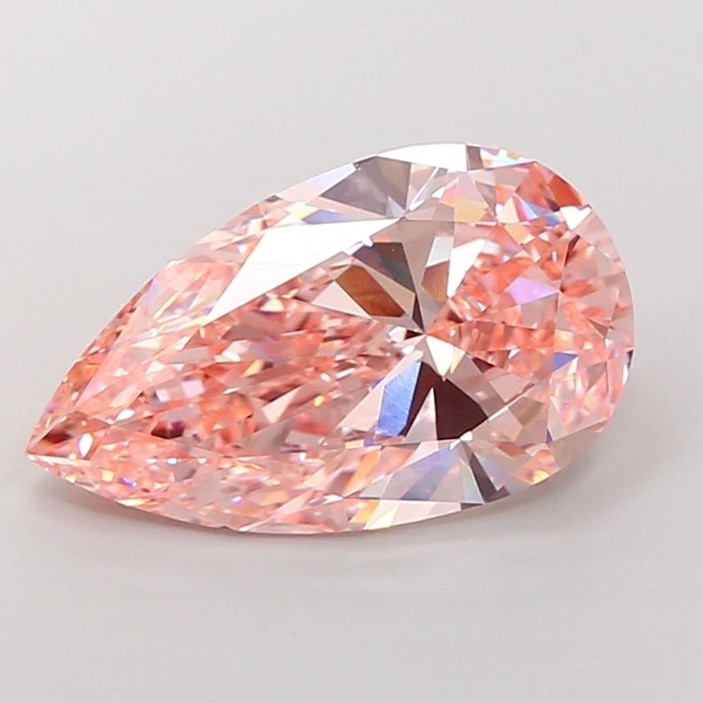 Loose Lab Diamond - IGI Pear 8.03ct Fancy Intense Pink VVS2: Loose Lab Diamond - IGI Pear 8.03ct Fancy Intense Pink VVS2 Experience the unparalleled beauty of a lab-grown diamond, certified by IGI as an 8.03ct Fancy Intense Pink gemstone with exceptional clarit