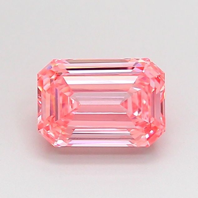 Loose Lab Diamond - IGI Emerald 1.06ct Fancy Vivid Pink VVS2: Loose Lab Diamond - IGI Emerald 1.06ct Fancy Vivid Pink VVS2 Experience the rare beauty of a lab-grown diamond, certified by the International Gemological Institute (IGI) as a Fancy Vivid Pink gemston