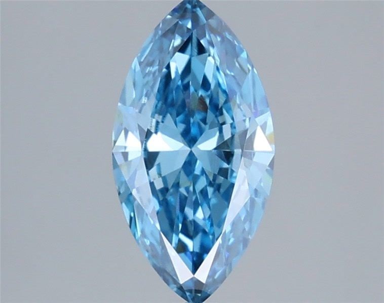 IGI Marquise 1.23ct Fancy Vivid Blue VVS2 Loose Lab Diamond: IGI Marquise 1.23ct Fancy Vivid Blue VVS2 Loose Lab Diamond Experience the rare beauty of a Fancy Vivid Blue diamond, one of the most sought-after colors in the world of fine jewelry. This stunning 1.