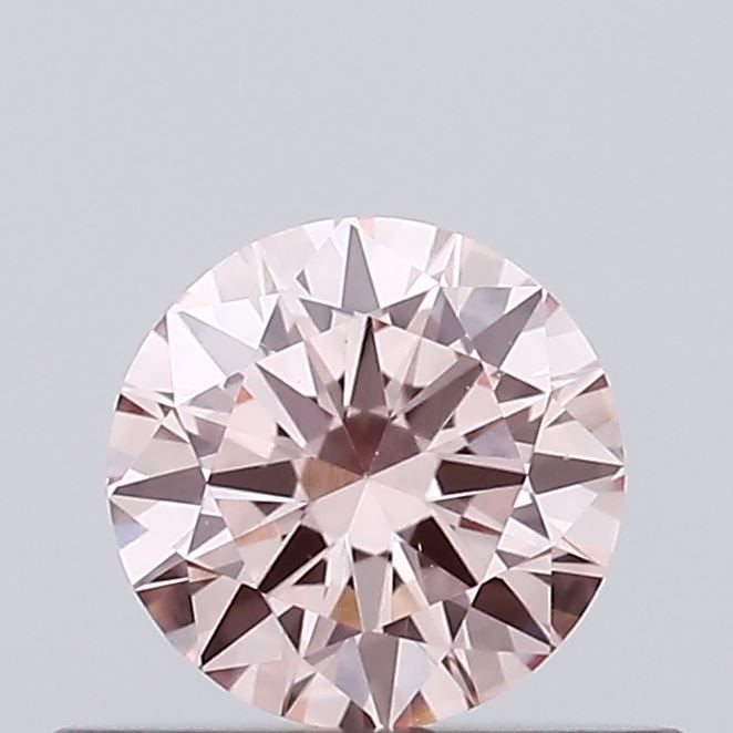 Loose Lab Diamond - Round 0.38ct Fancy Vivid Pink VVS2: Loose Lab Diamond - Round 0.38ct Fancy Vivid Pink VVS2 Experience the unparalleled beauty of a lab-grown diamond, boasting a stunning Fancy Vivid Pink hue and exceptional clarity (VVS2). This 0.38ct