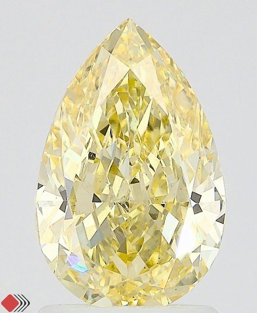 Loose Lab Diamond - IGI Pear 2.09ct Fancy Intense Yellow VVS2: Loose Lab Diamond - IGI Pear 2.09ct Fancy Intense Yellow VVS2 Experience the vibrant warmth of a lab-grown diamond, boasting an impressive 2.09ct Fancy Intense Yellow color and exceptional clarity of