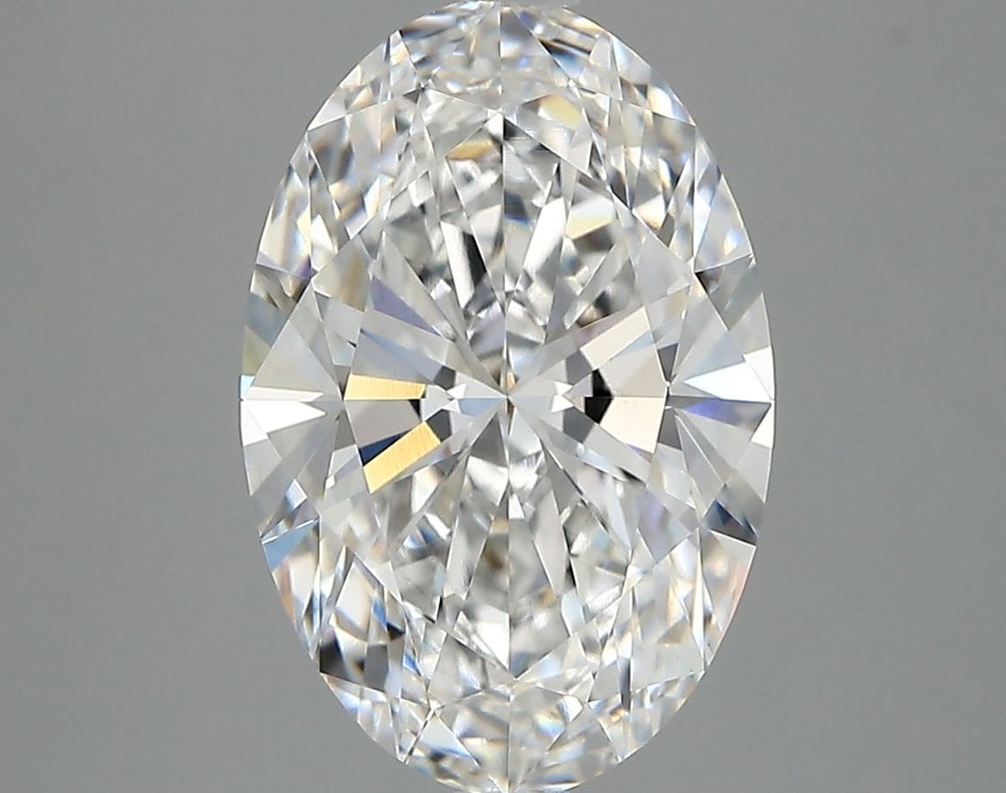 IGI Oval 3.82ct D VVS2 Diamond: IGI Oval 3.82ct D VVS2 Diamond This stunning IGI Oval diamond boasts exceptional clarity and color, with a VVS2 grade that showcases its exceptional brilliance. With a laboratory-grown origin and prec