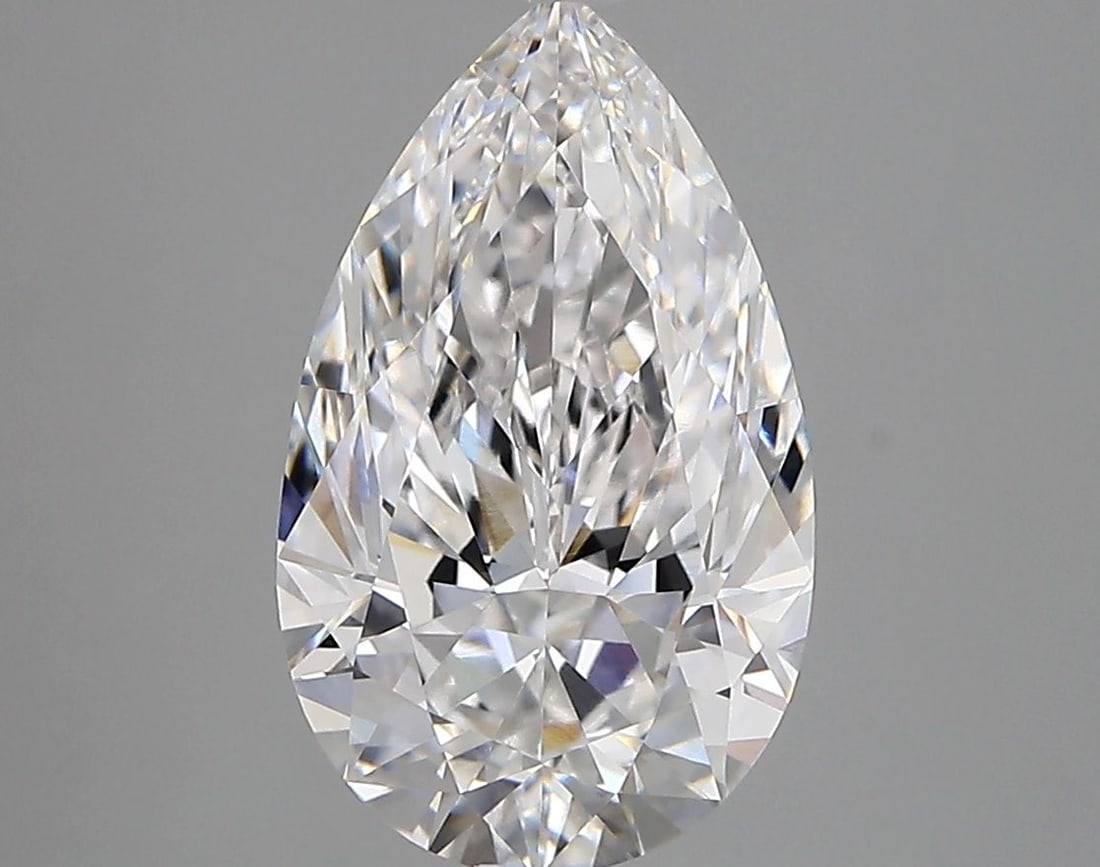 Loose Lab Diamond - GIA Pear 2.92ct D VVS2: Loose Lab Diamond - GIA Pear 2.92ct D VVS2 A stunning lab-grown diamond, certified by the prestigious GIA, boasts exceptional clarity and color with a D grade and VVS2 clarity level. Its pear shape an