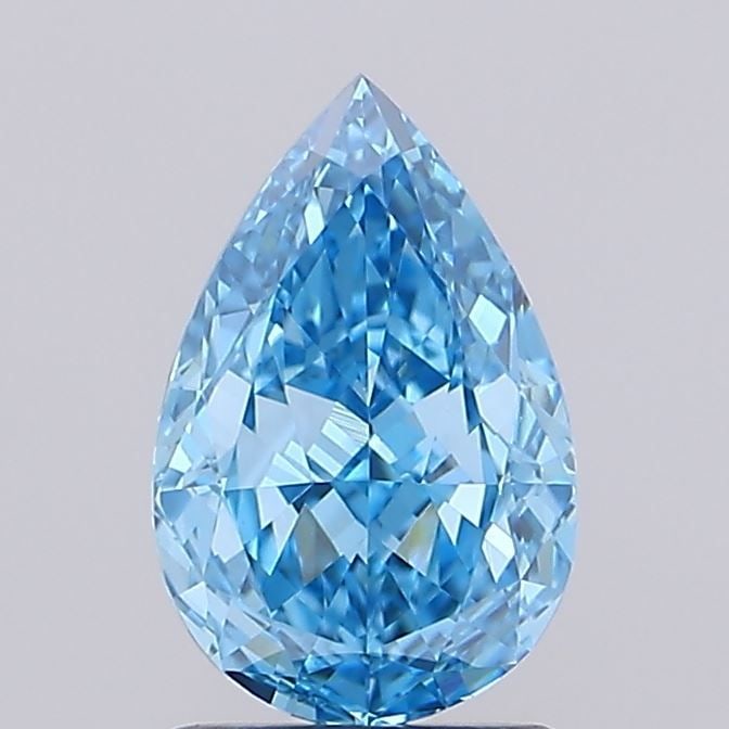Loose Lab Diamond - IGI Pear 1.8ct Fancy Vivid Blue VVS2: Loose Lab Diamond - IGI Pear 1.8ct Fancy Vivid Blue VVS2 Experience the breathtaking beauty of a lab-grown diamond, certified by the International Gemological Institute (IGI) as Fancy Vivid Blue, with