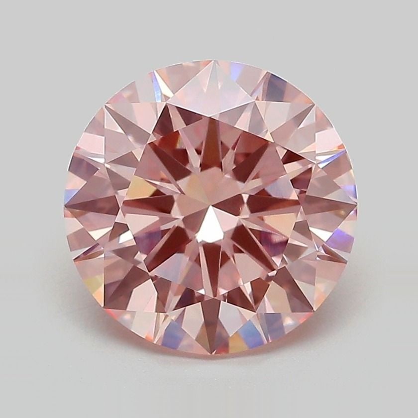 IGI Round 3.31ct Fancy Vivid Pink VVS2 Loose Lab Diamond: IGI Round 3.31ct Fancy Vivid Pink VVS2 Loose Lab Diamond Experience the unparalleled beauty of a lab-grown diamond, boasting an EX cut, Fancy Vivid Pink color, and exceptional clarity (VVS2) in this