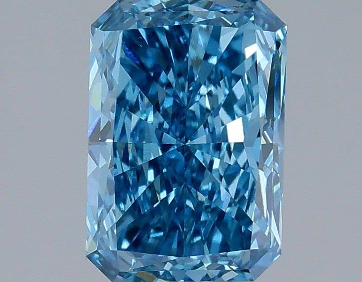 IGI Radiant 1.42ct Fancy Vivid Blue VVS2 Loose Lab Diamond: IGI Radiant 1.42ct Fancy Vivid Blue VVS2 Loose Lab Diamond Experience the rare beauty of a Fancy Vivid Blue diamond, one of the most coveted colors in the world of gemstones. This stunning 1.42ct