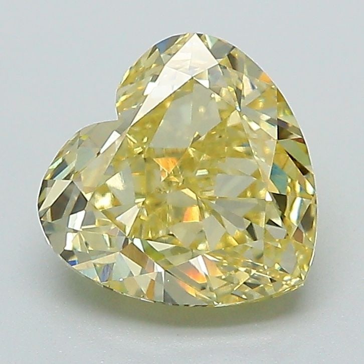 Loose Lab Diamond - IGI Heart 2.02ct Fancy Intense Yellow VVS2: Loose Lab Diamond - IGI Heart 2.02ct Fancy Intense Yellow VVS2 Experience the warmth and vibrancy of a genuine lab-grown diamond, certified by IGI as a Fancy Intense Yellow gemstone with exceptional c