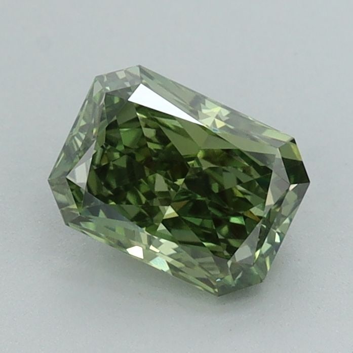 IGI Radiant 1.02ct Fancy Vivid Green VVS2 Loose Lab Diamond: IGI Radiant 1.02ct Fancy Vivid Green VVS2 Loose Lab Diamond Experience the breathtaking beauty of a lab-grown diamond, certified by the International Gemological Institute (IGI) as Fancy Vivid Green