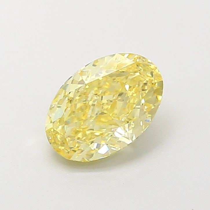 IGI Oval 1.1ct Fancy Intense Yellow VVS2 Loose Lab Diamond: IGI Oval 1.1ct Fancy Intense Yellow VVS2 Loose Lab Diamond A true gem for the discerning collector, this 1.1ct Fancy Intense Yellow VVS2 loose lab diamond boasts exceptional clarity and color, with