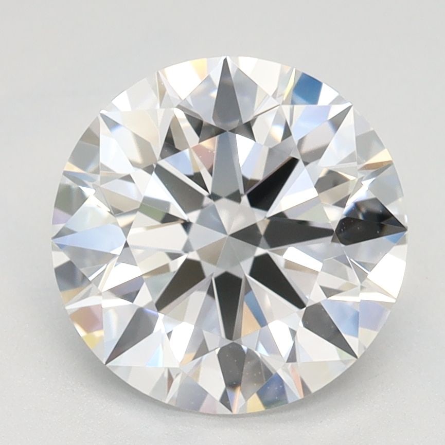 IGI Round 2.11ct D VVS1 Ideal Loose Lab Diamond: IGI Round 2.11ct D VVS1 Ideal Loose Lab Diamond Experience the brilliance of a lab-grown diamond, certified by IGI as 2.11 carats and boasting exceptional clarity (VVS1) and color (D). With its flawle