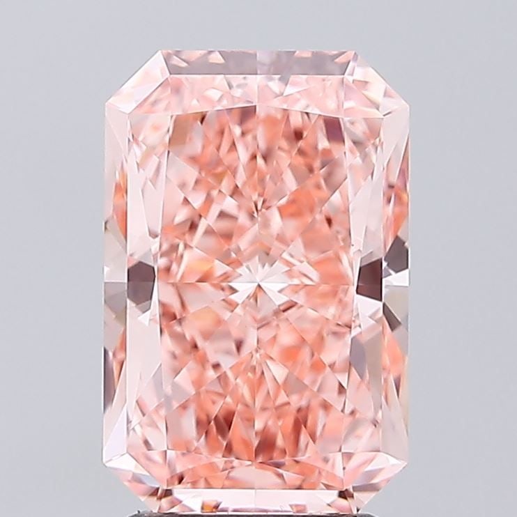 IGI Radiant 3.01ct Fancy Vivid Pink VVS2 Loose Lab Diamond: IGI Radiant 3.01ct Fancy Vivid Pink VVS2 Loose Lab Diamond Experience the breathtaking beauty of this 3.01ct Fancy Vivid Pink VVS2 loose lab diamond, certified by IGI and boasting an EX polish and sym
