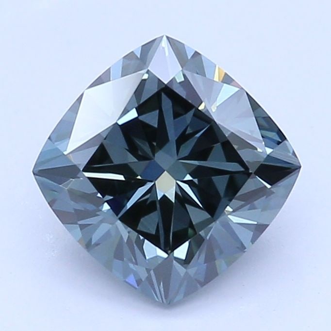 Loose Lab Diamond - IGI Cushion Brilliant 0.67ct Fancy Intense Gray Blue VVS2 (1 of 1)