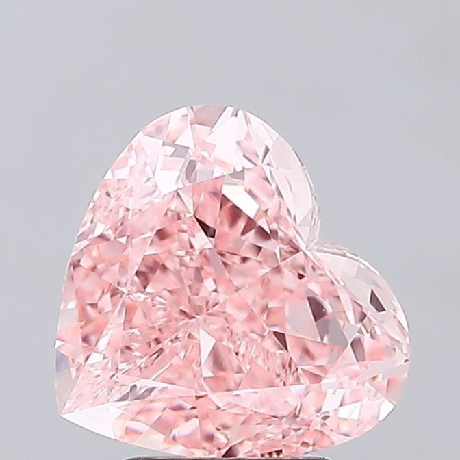 IGI Heart 3.33ct Fancy Vivid Pink VVS2 Loose Lab Diamond: IGI Heart 3.33ct Fancy Vivid Pink VVS2 Loose Lab Diamond Experience the unparalleled beauty of nature in this stunning 3.33ct Fancy Vivid Pink VVS2 lab-grown diamond, certified by IGI and boasting