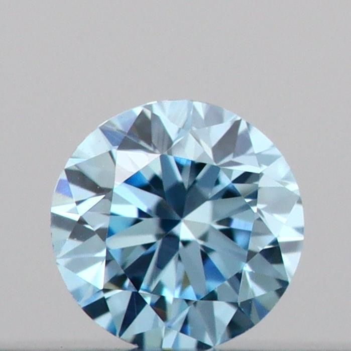IGI Round 0.09ct Fancy Vivid Blue VVS2 Loose Lab Diamond (1 of 1)