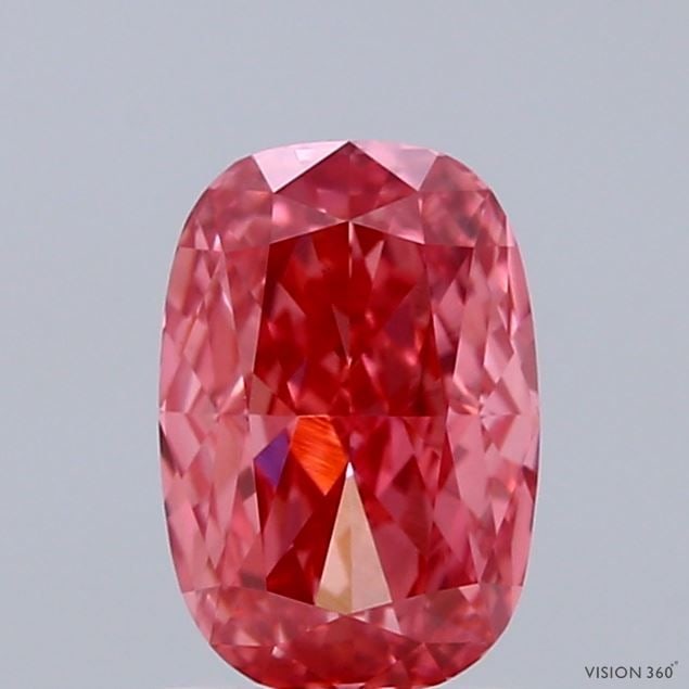 Loose Lab Diamond - IGI Cushion Modified 1.38ct Fancy Vivid Pink VVS2: Loose Lab Diamond - IGI Cushion Modified 1.38ct Fancy Vivid Pink VVS2 Experience the rare beauty of a lab-grown diamond, certified by the International Gemological Institute (IGI) as Fancy Vivid Pink,