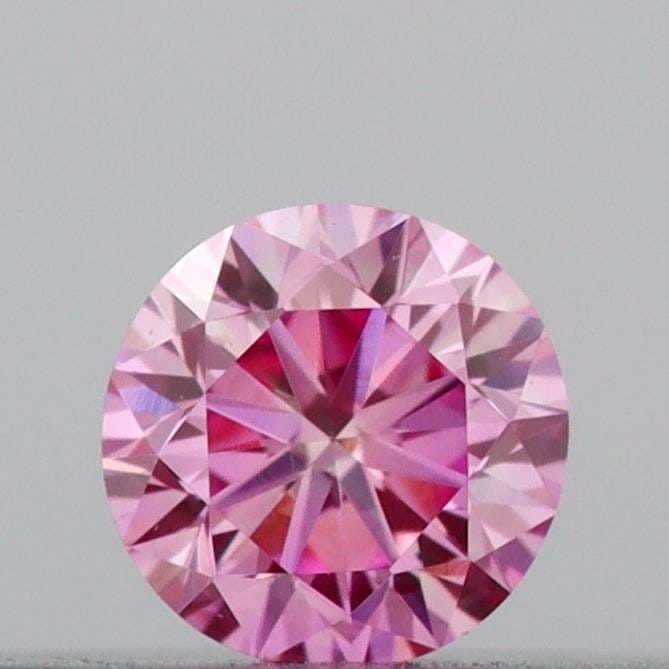IGI Round 0.11ct Fancy Vivid Pink VVS2 Loose Lab Diamond: IGI Round 0.11ct Fancy Vivid Pink VVS2 Loose Lab Diamond Experience the rare beauty of a Fancy Vivid Pink diamond, one of the most coveted colors in the world of diamonds. This stunning 0.11ct