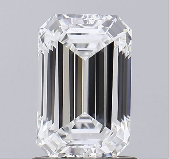 Loose Lab Diamond - IGI Emerald 1.06ct E VVS1: Loose Lab Diamond - IGI Emerald 1.06ct E VVS1 Experience the unparalleled brilliance of a lab-grown diamond, certified by IGI as an E color, VVS1 clarity, and boasting exceptional polish and symmetry.