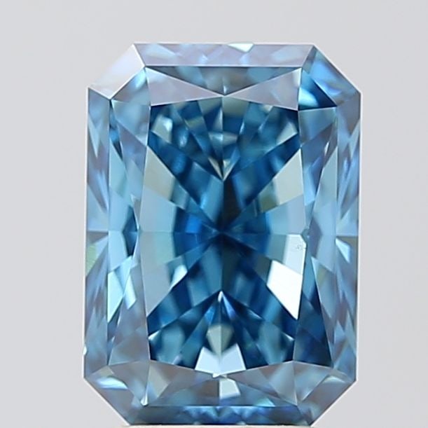 IGI Radiant 3.02ct Fancy Vivid Blue VVS2 Loose Lab Diamond: IGI Radiant 3.02ct Fancy Vivid Blue VVS2 Loose Lab Diamond Experience the rare beauty of a Fancy Vivid Blue diamond, one of the most coveted colors in the world of gemstones. This exquisite 3.02ct