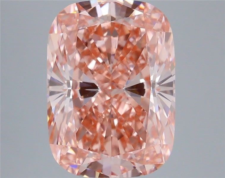 Loose Lab Diamond - IGI Cushion Modified 5.05ct Fancy Vivid Pink VVS2: Loose Lab Diamond - IGI Cushion Modified 5.05ct Fancy Vivid Pink VVS2 Experience the beauty of nature in a lab-grown wonder, this 5.05ct Fancy Vivid Pink diamond is a true gem. With its exceptional cl