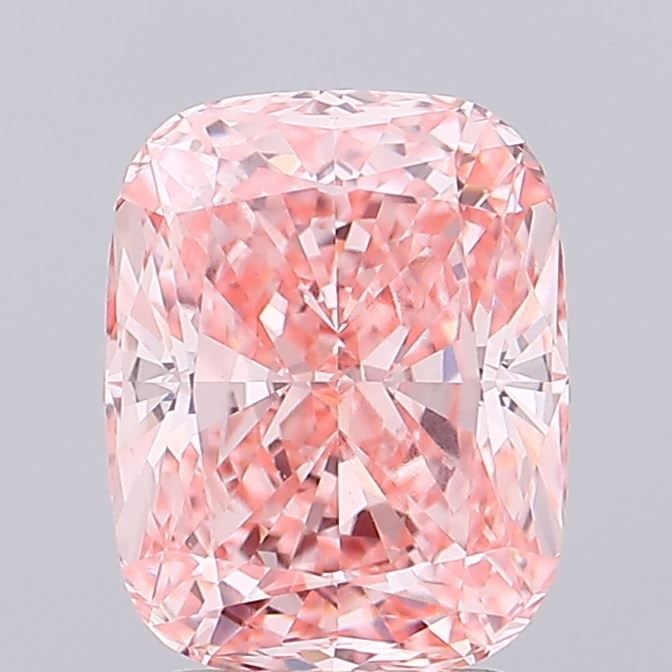 Loose Lab Diamond - IGI Cushion Modified 3.34ct Fancy Vivid Pink VVS2: Loose Lab Diamond - IGI Cushion Modified 3.34ct Fancy Vivid Pink VVS2 Experience the unparalleled beauty of a lab-grown diamond, certified by IGI as Fancy Vivid Pink with exceptional clarity and cut.