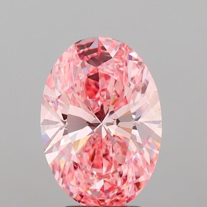 IGI Oval 3.52ct Fancy Vivid Pink VVS2 Loose Lab Diamond (1 of 1)