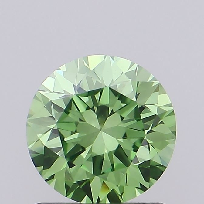 IGI Round 0.76ct Fancy Vivid Green VVS2 Ideal Loose Lab Diamond (1 of 1)