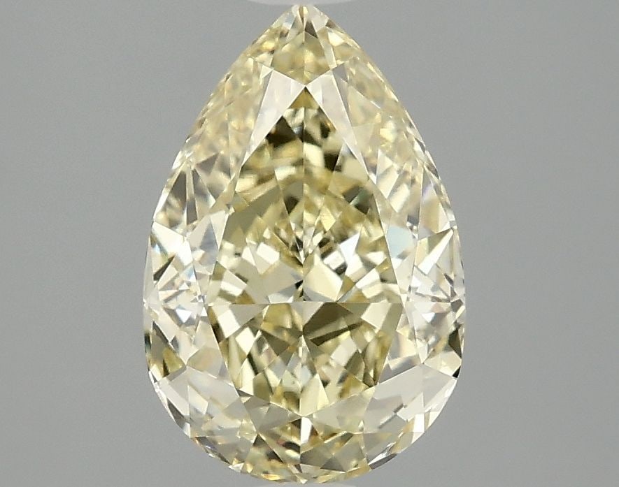 Loose Lab Diamond - IGI Pear 2.1ct Fancy Vivid Yellow VVS2: Loose Lab Diamond - IGI Pear 2.1ct Fancy Vivid Yellow VVS2 Experience the brilliance of nature, reimagined - this stunning 2.1ct Fancy Vivid Yellow lab diamond boasts exceptional clarity (VVS2) and po