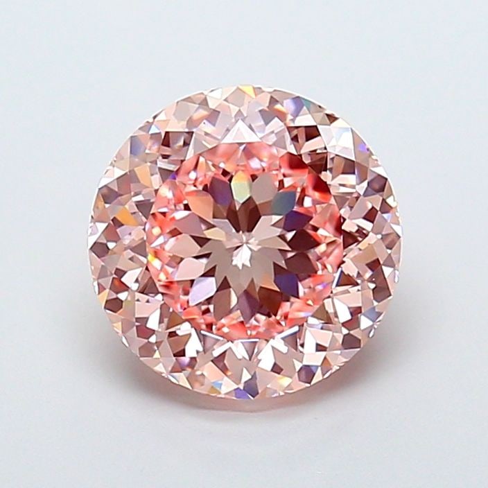 IGI Round 5.02ct Fancy Pink VVS2 Loose Lab Diamond: IGI Round 5.02ct Fancy Pink VVS2 Loose Lab Diamond A true gem for the discerning collector, this 5.02ct Fancy Pink VVS2 loose lab diamond boasts exceptional clarity and color, with an EX polish and sy