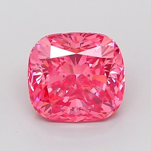 Loose Lab Diamond - IGI Cushion Modified 1.51ct Fancy Vivid Pink VVS2: Loose Lab Diamond - IGI Cushion Modified 1.51ct Fancy Vivid Pink VVS2 Experience the rare beauty of a lab-grown diamond, certified by IGI as a Fancy Vivid Pink gemstone with exceptional clarity (VVS2)