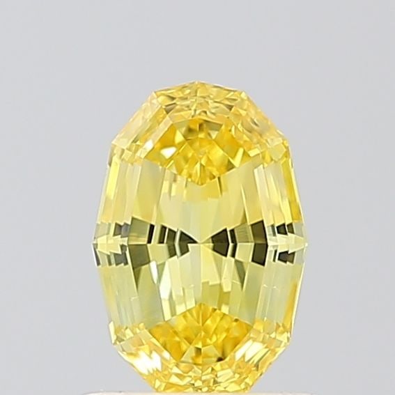 IGI Oval 0.74ct Fancy Vivid Yellow VVS2 Loose Lab Diamond: IGI Oval 0.74ct Fancy Vivid Yellow VVS2 Loose Lab Diamond Experience the brilliance of nature's own sunshine in this stunning 0.74ct Fancy Vivid Yellow VVS2 lab-grown diamond, certified by IGI and boa