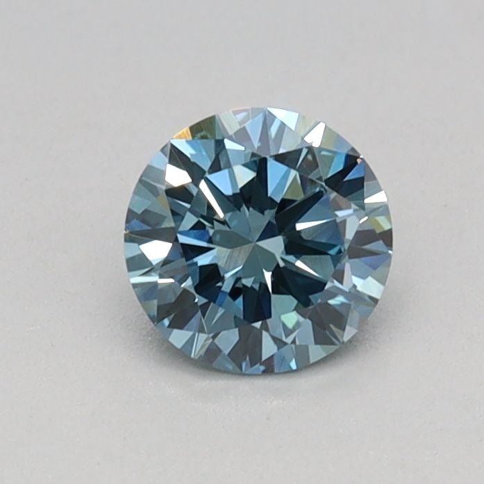 IGI Round 0.33ct Fancy Vivid Blue VVS2 Loose Lab Diamond: IGI Round 0.33ct Fancy Vivid Blue VVS2 Loose Lab Diamond Experience the breathtaking beauty of a Fancy Vivid Blue diamond, one of the rarest and most coveted colors in nature. This stunning 0.33ct lab