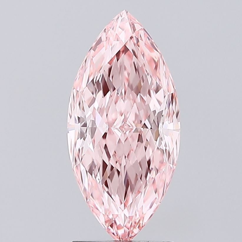 IGI Marquise 2.05ct Fancy Vivid Pink VVS2 Loose Lab Diamond: IGI Marquise 2.05ct Fancy Vivid Pink VVS2 Loose Lab Diamond Experience the breathtaking beauty of this 2.05ct Fancy Vivid Pink VVS2 Loose Lab Diamond, certified by the International Gemological Instit